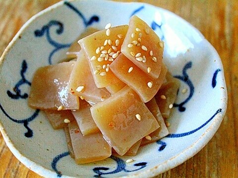 薄切りこんにゃくの金平